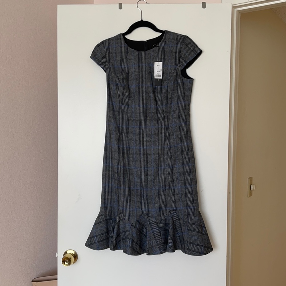 Banana Republic Plaid wool blend dress